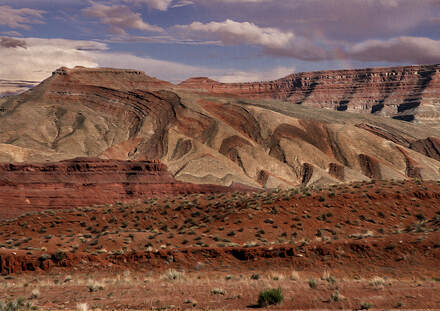 Desert Canyon land form near Mexican Hat, UT.